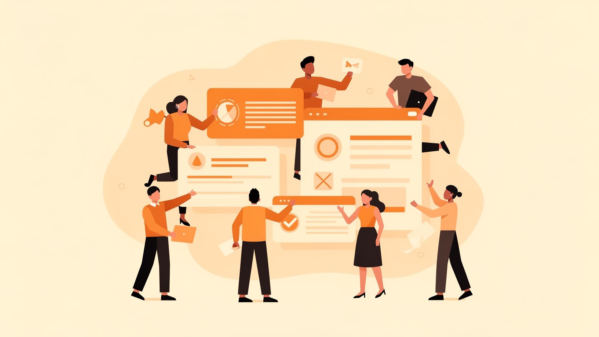 Marketing team collaborating with VectorSync